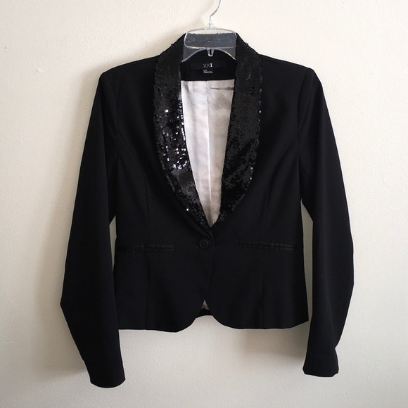 Forever 21 Jackets & Blazers - F21 Sequins Collar Blazer Size Small